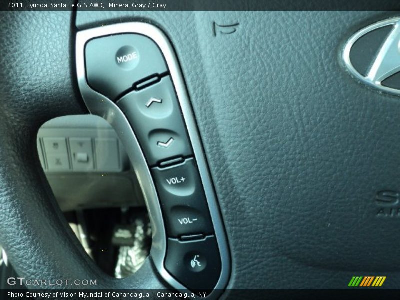 Mineral Gray / Gray 2011 Hyundai Santa Fe GLS AWD
