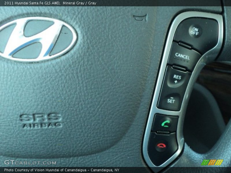Mineral Gray / Gray 2011 Hyundai Santa Fe GLS AWD