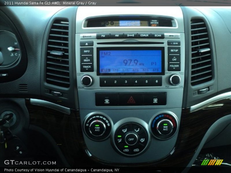 Mineral Gray / Gray 2011 Hyundai Santa Fe GLS AWD
