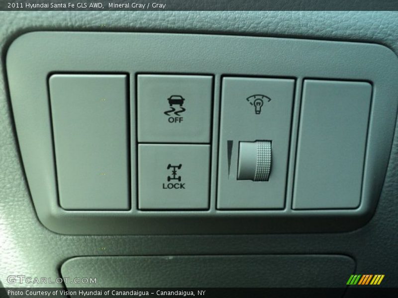 Mineral Gray / Gray 2011 Hyundai Santa Fe GLS AWD