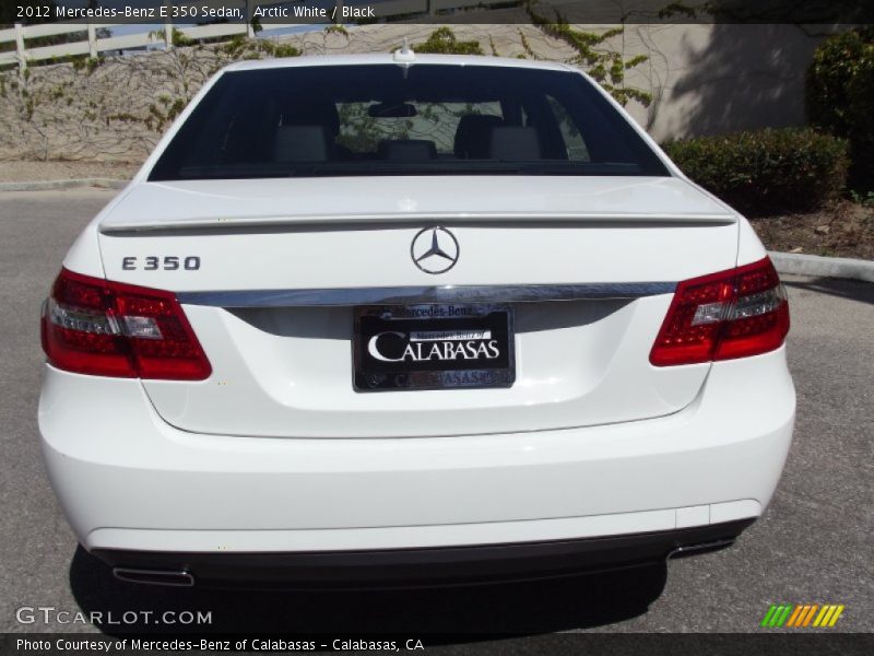 Arctic White / Black 2012 Mercedes-Benz E 350 Sedan