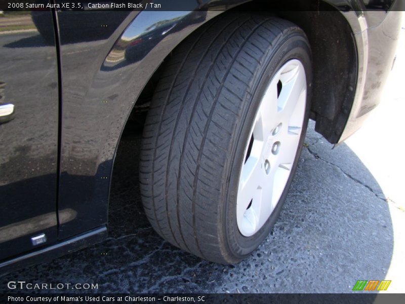 Carbon Flash Black / Tan 2008 Saturn Aura XE 3.5