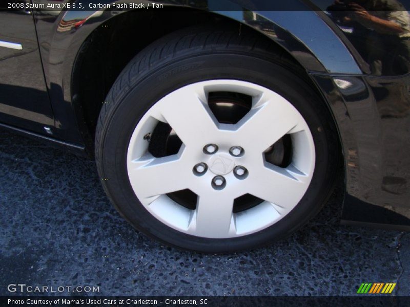 Carbon Flash Black / Tan 2008 Saturn Aura XE 3.5