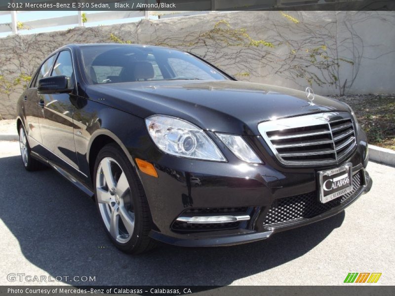 Black / Almond/Black 2012 Mercedes-Benz E 350 Sedan