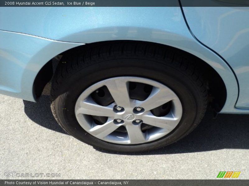 Ice Blue / Beige 2008 Hyundai Accent GLS Sedan
