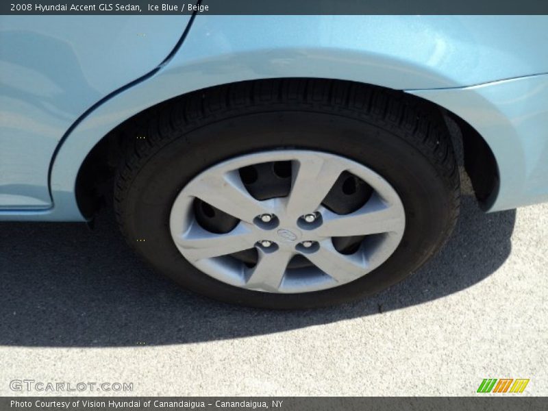 Ice Blue / Beige 2008 Hyundai Accent GLS Sedan