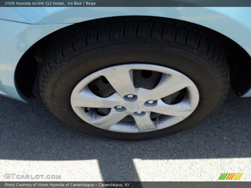 Ice Blue / Beige 2008 Hyundai Accent GLS Sedan