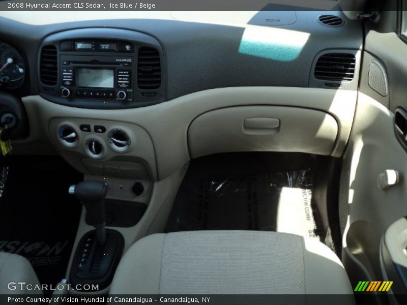 Ice Blue / Beige 2008 Hyundai Accent GLS Sedan