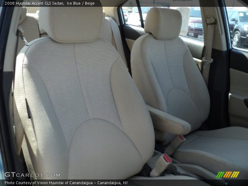 Ice Blue / Beige 2008 Hyundai Accent GLS Sedan