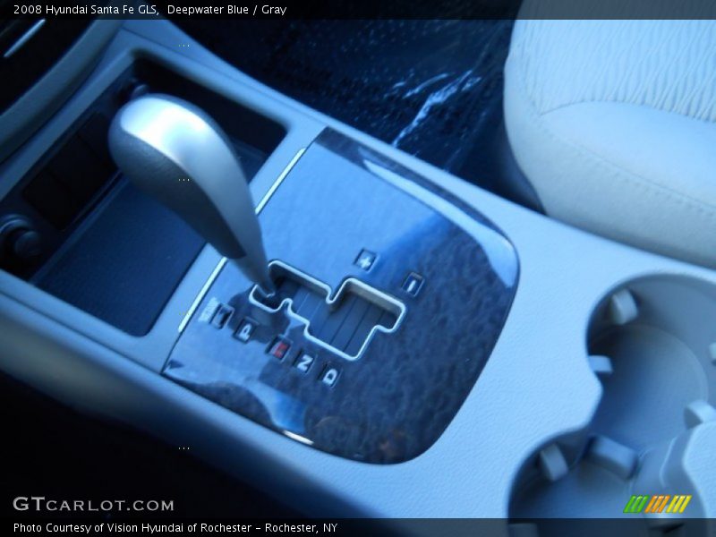 Deepwater Blue / Gray 2008 Hyundai Santa Fe GLS