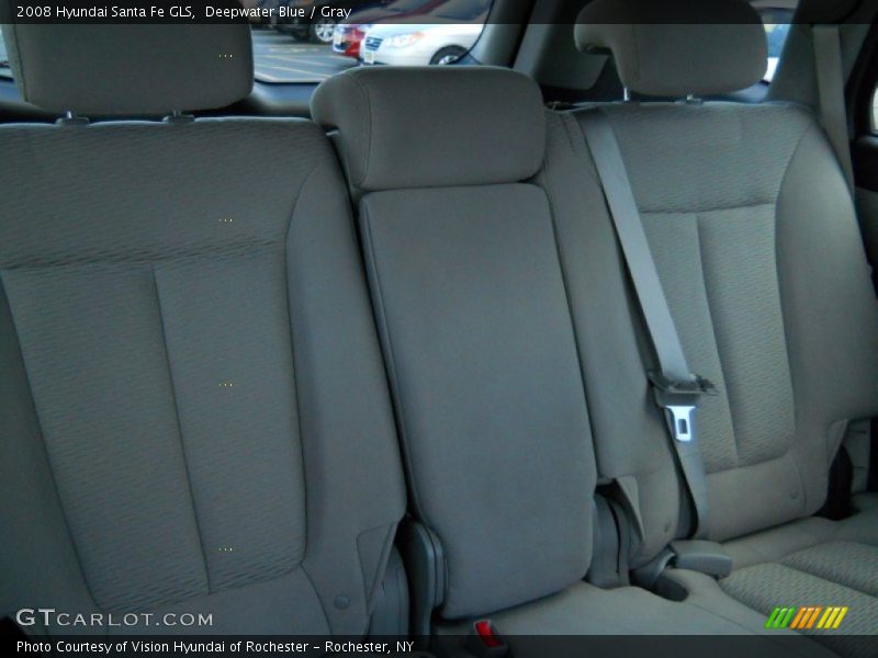 Deepwater Blue / Gray 2008 Hyundai Santa Fe GLS
