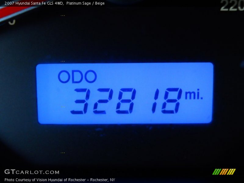 Platinum Sage / Beige 2007 Hyundai Santa Fe GLS 4WD