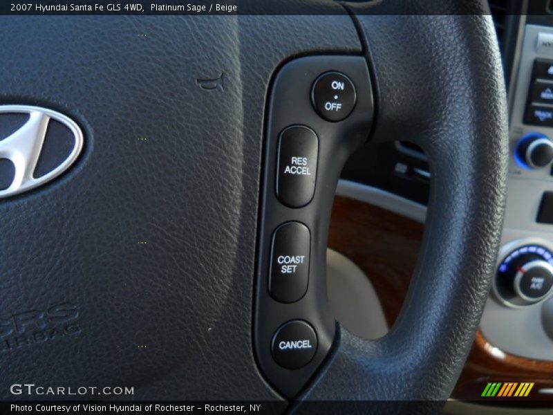 Platinum Sage / Beige 2007 Hyundai Santa Fe GLS 4WD