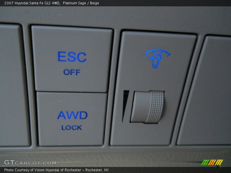 Platinum Sage / Beige 2007 Hyundai Santa Fe GLS 4WD