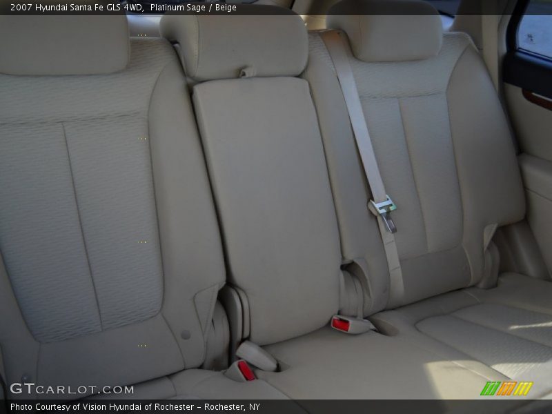 Platinum Sage / Beige 2007 Hyundai Santa Fe GLS 4WD
