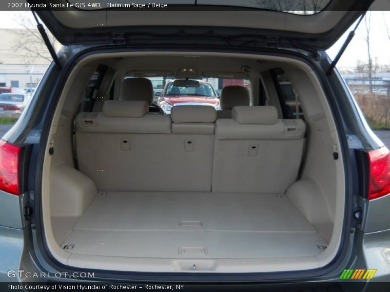 Platinum Sage / Beige 2007 Hyundai Santa Fe GLS 4WD