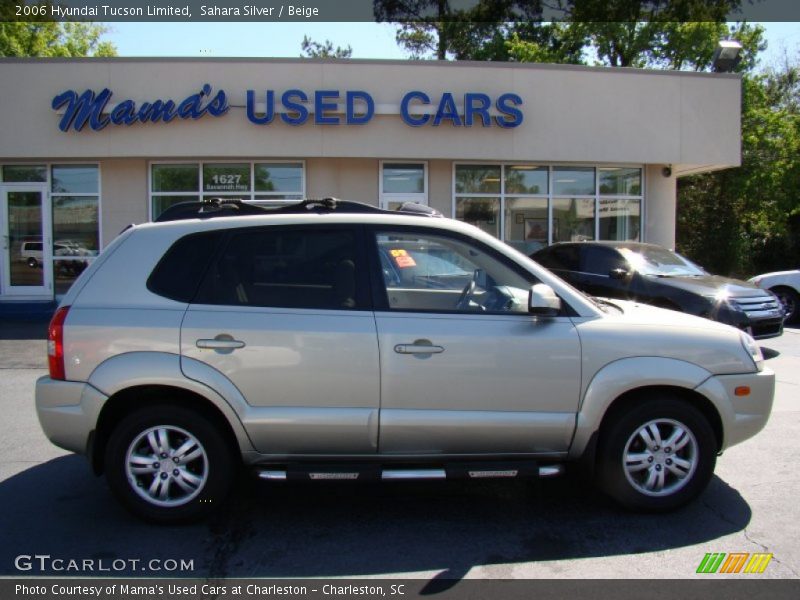 Sahara Silver / Beige 2006 Hyundai Tucson Limited
