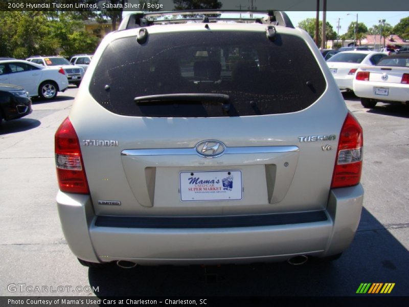 Sahara Silver / Beige 2006 Hyundai Tucson Limited