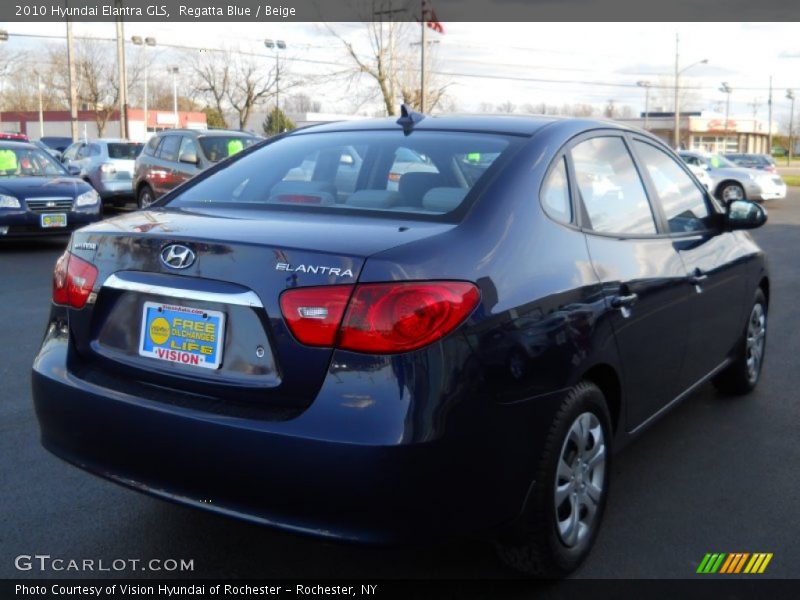 Regatta Blue / Beige 2010 Hyundai Elantra GLS