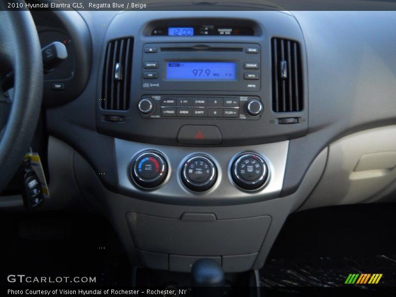 Regatta Blue / Beige 2010 Hyundai Elantra GLS