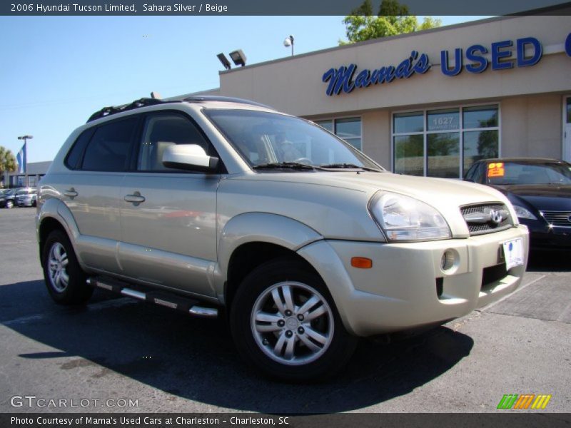 Sahara Silver / Beige 2006 Hyundai Tucson Limited