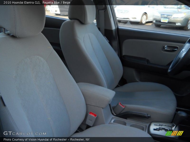 Regatta Blue / Beige 2010 Hyundai Elantra GLS