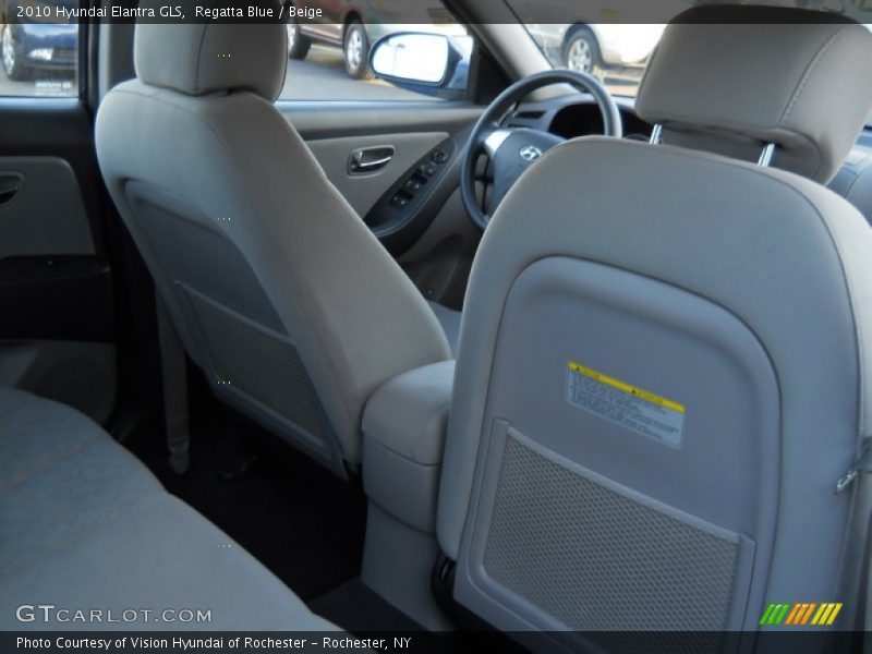 Regatta Blue / Beige 2010 Hyundai Elantra GLS