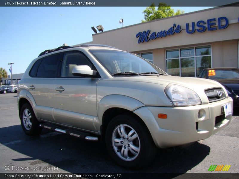 Sahara Silver / Beige 2006 Hyundai Tucson Limited