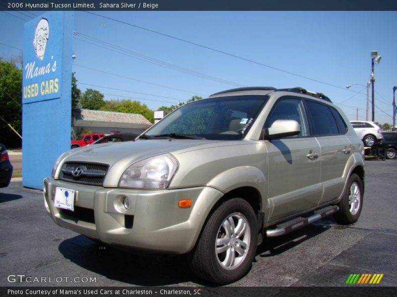Sahara Silver / Beige 2006 Hyundai Tucson Limited