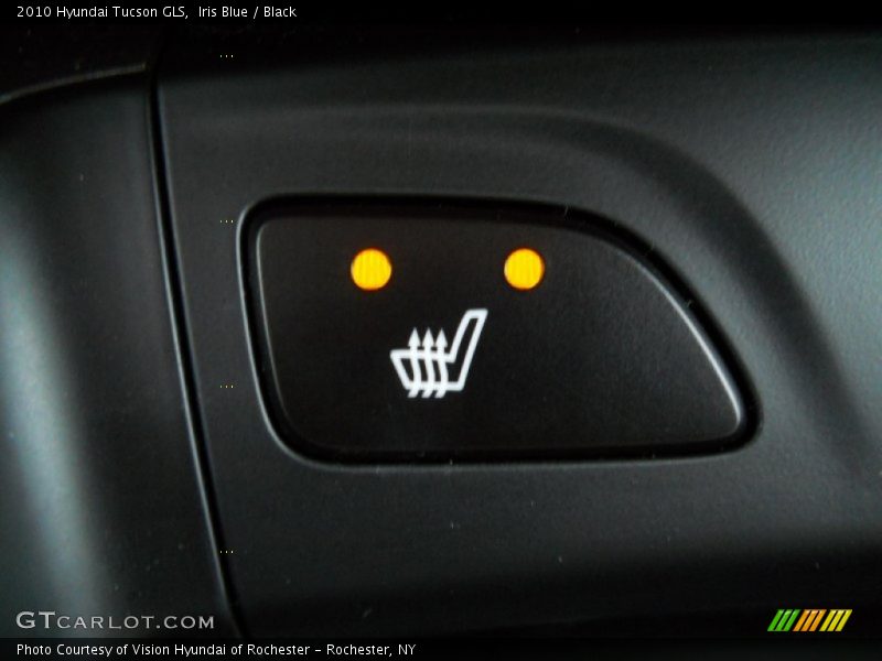 Iris Blue / Black 2010 Hyundai Tucson GLS