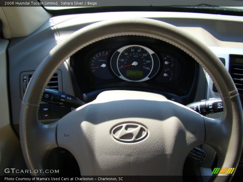 Sahara Silver / Beige 2006 Hyundai Tucson Limited