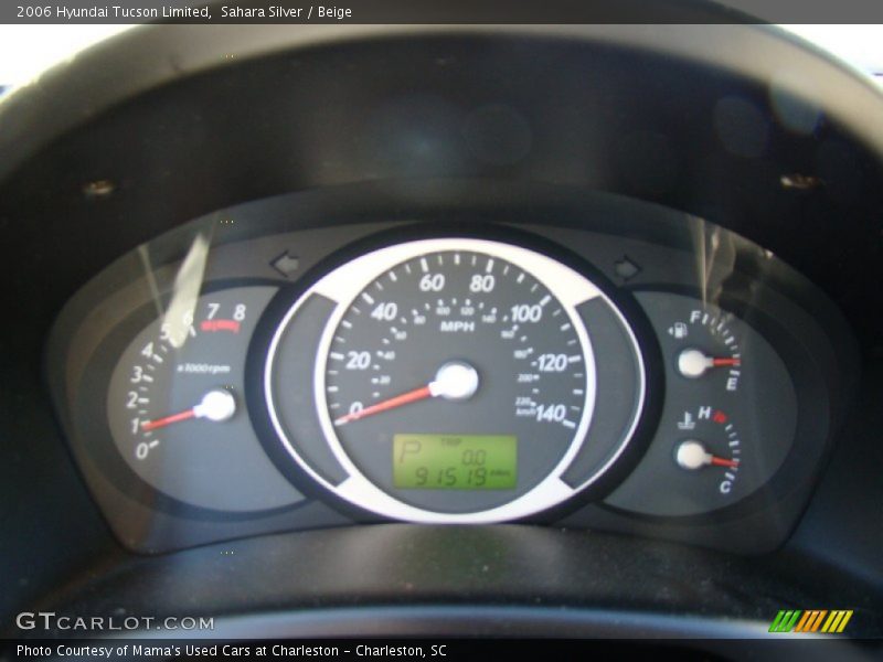 Sahara Silver / Beige 2006 Hyundai Tucson Limited