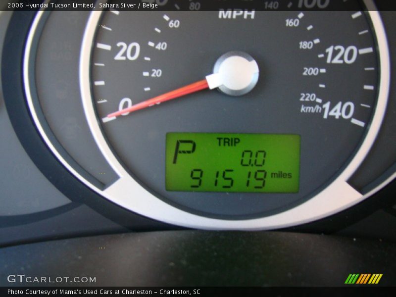 Sahara Silver / Beige 2006 Hyundai Tucson Limited