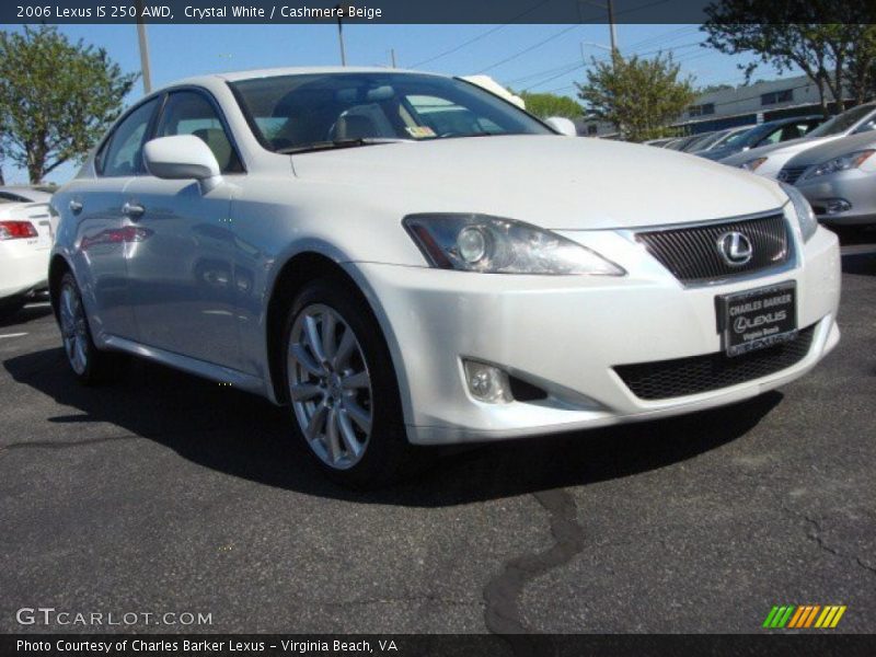 Crystal White / Cashmere Beige 2006 Lexus IS 250 AWD