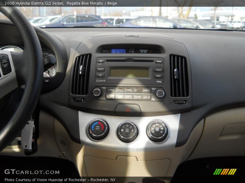 Regatta Blue Metallic / Beige 2008 Hyundai Elantra GLS Sedan