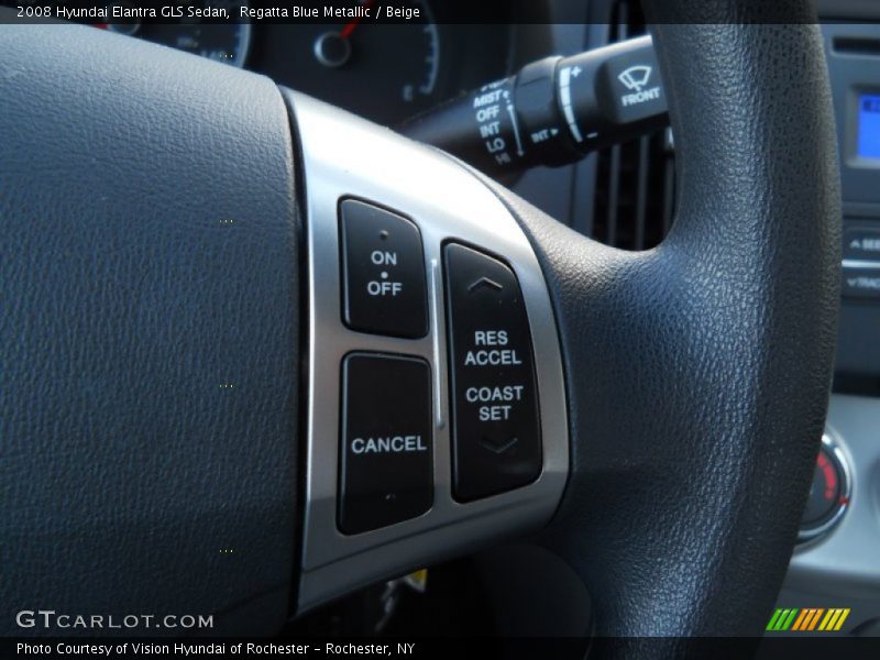 Regatta Blue Metallic / Beige 2008 Hyundai Elantra GLS Sedan