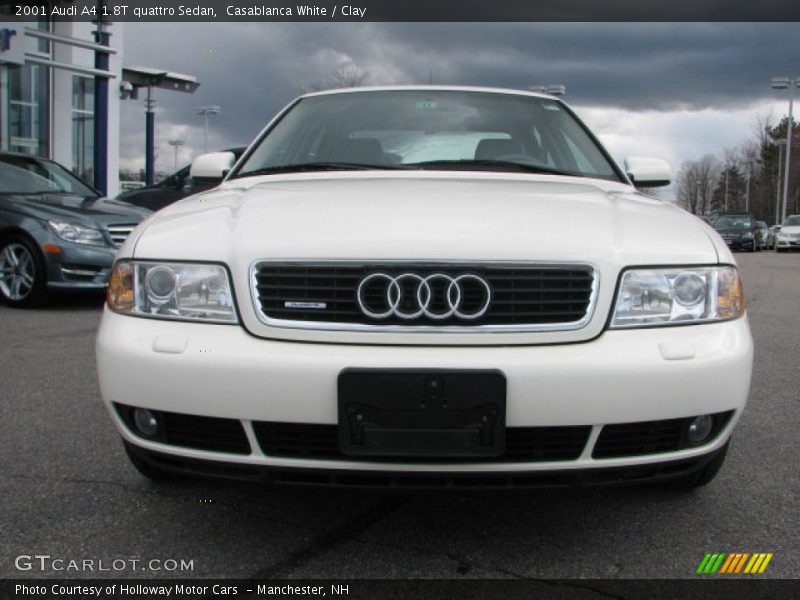 Casablanca White / Clay 2001 Audi A4 1.8T quattro Sedan