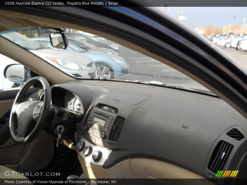 Regatta Blue Metallic / Beige 2008 Hyundai Elantra GLS Sedan