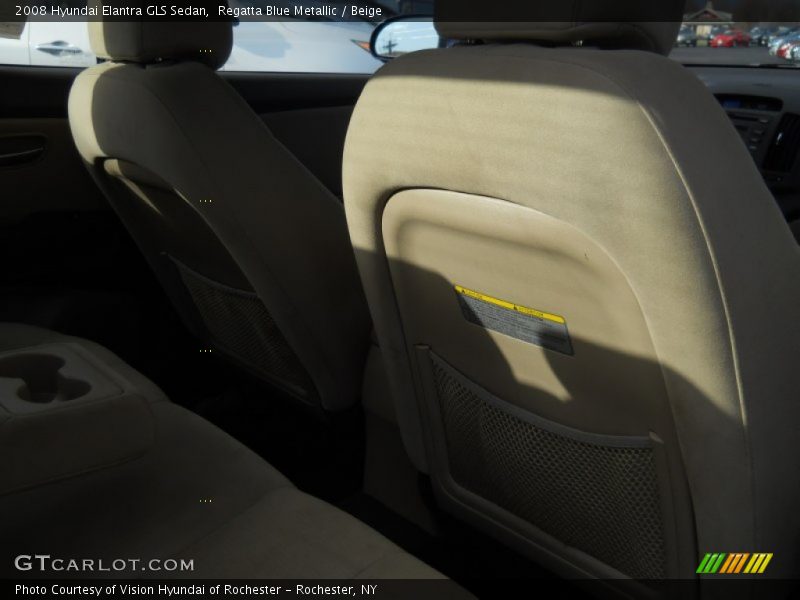 Regatta Blue Metallic / Beige 2008 Hyundai Elantra GLS Sedan