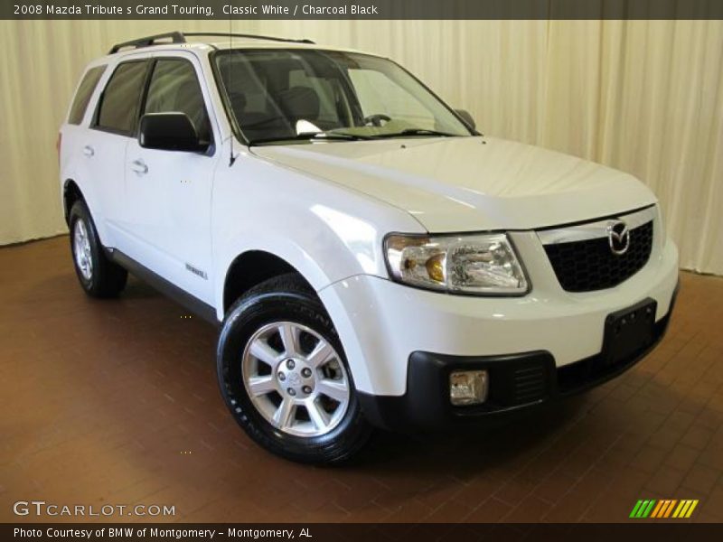 Classic White / Charcoal Black 2008 Mazda Tribute s Grand Touring