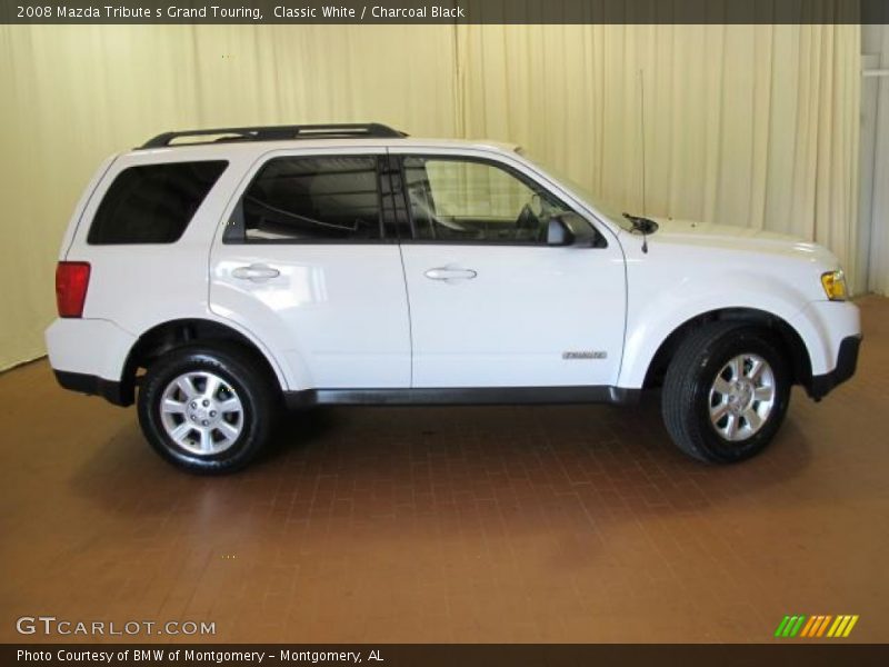 Classic White / Charcoal Black 2008 Mazda Tribute s Grand Touring