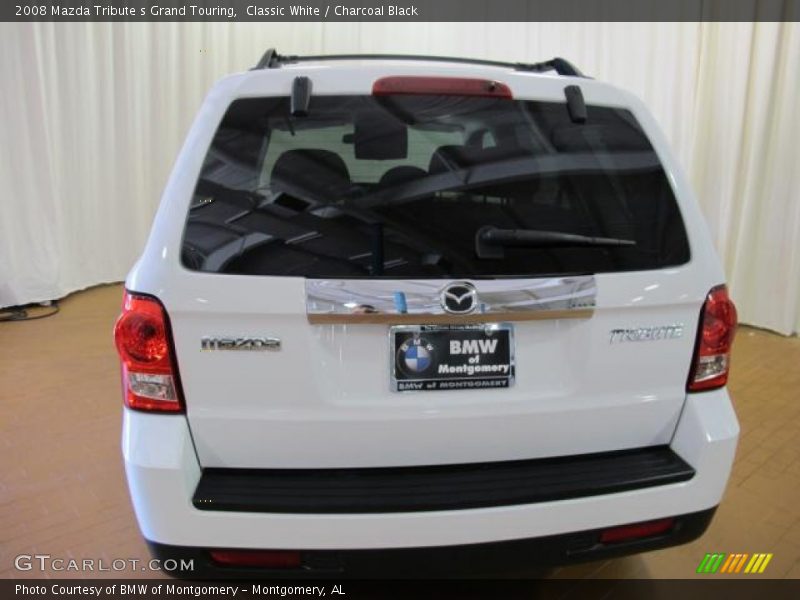 Classic White / Charcoal Black 2008 Mazda Tribute s Grand Touring