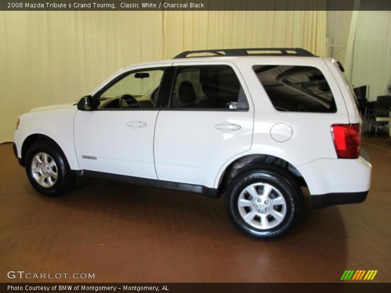 Classic White / Charcoal Black 2008 Mazda Tribute s Grand Touring