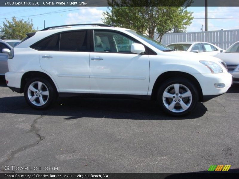 Crystal White / Light Gray 2008 Lexus RX 350