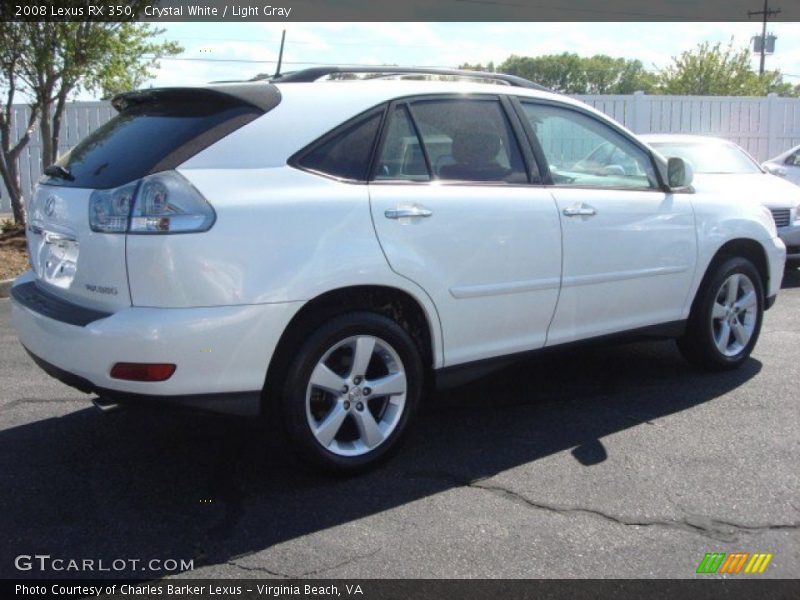 Crystal White / Light Gray 2008 Lexus RX 350
