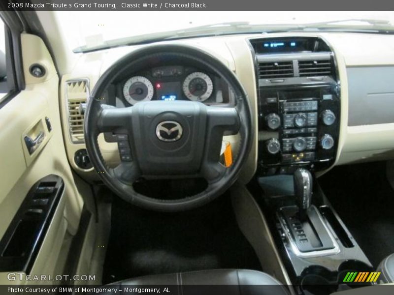 Classic White / Charcoal Black 2008 Mazda Tribute s Grand Touring