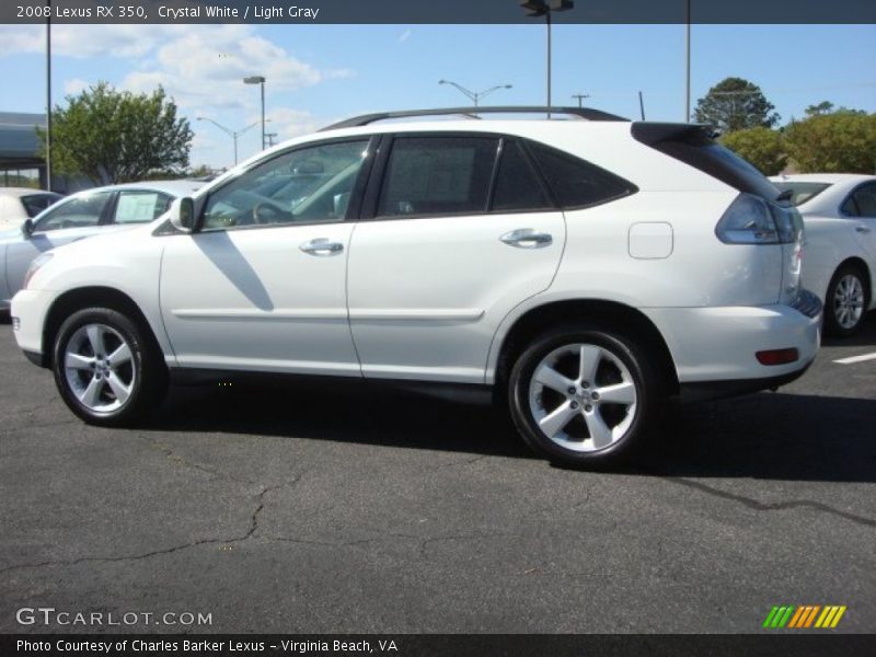 Crystal White / Light Gray 2008 Lexus RX 350