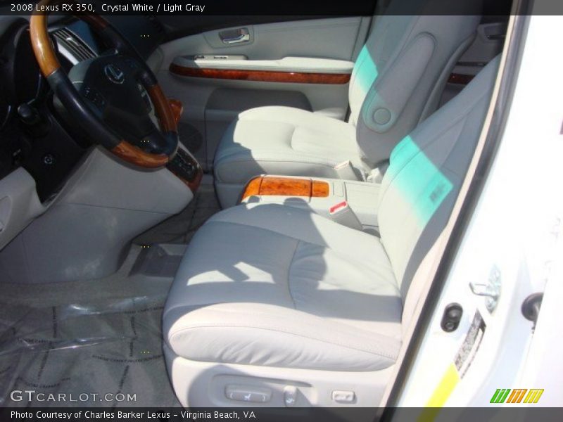 Crystal White / Light Gray 2008 Lexus RX 350