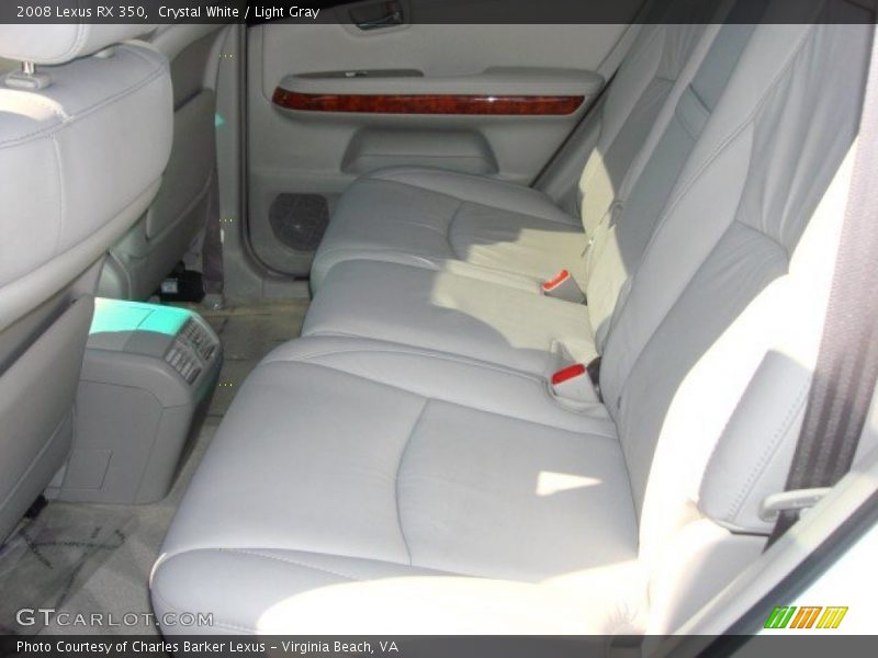 Crystal White / Light Gray 2008 Lexus RX 350