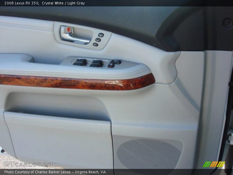 Crystal White / Light Gray 2008 Lexus RX 350